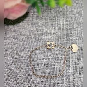 Vintage‎ 925 Silver Bracelet Hearts Round Rolo Link Chain 7" 5.34g